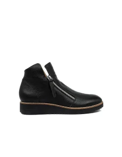 Olise Zip Detail Leather Ankle Boots