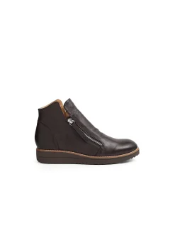 Olise Twin Zip Low Wedge Ankle Boots