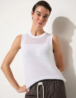 OPEN KNIT TANK