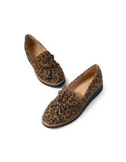 OPITTO CAMEL LEOPARD SUEDE