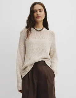 Organically Grown Cotton Tape Yarn Sweater