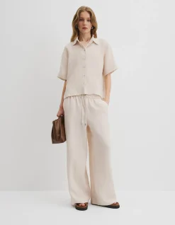 Organically Grown Linen Short Sleeve Shirt