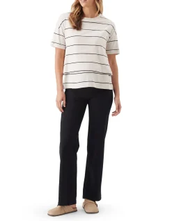 ORGANIC JERSEY STRAIGHT PANT