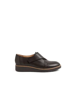 Oroz Hook And Loop Leather Flat Shoes