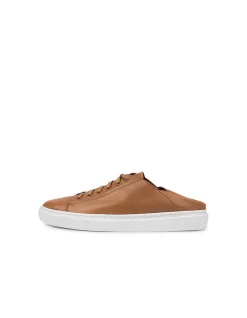 OSKHER Leather Lace Up Casual Sneakers