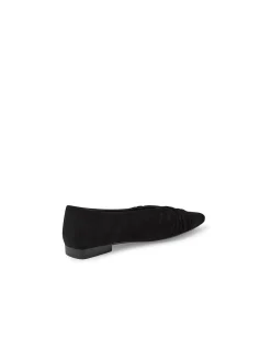 Otage Ruched Square Toe Suede Flats