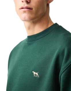 OTAGO CREW NECK SWEAT - FOREST