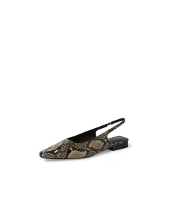 Othentic Snake Leather Slingback Flats