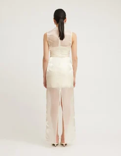 Ottilie Sheer Overlay Two Piece Maxi Dress
