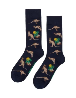 OUTBACK ROO CREW BAMBOO SOCK