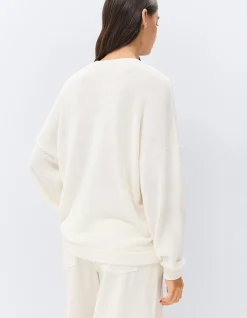 OVERSIZED COTTON BLEND KNIT