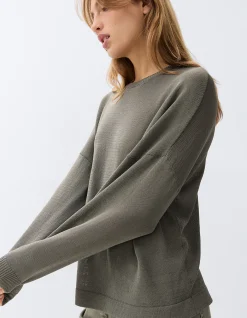 OVERSIZED COTTON BLEND KNIT