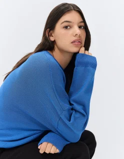 OVERSIZED COTTON BLEND KNIT