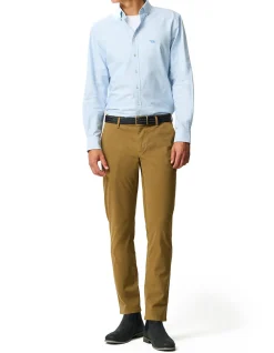 Oxford Crossing Long Sleeve Sports Fit Shirt - Powder Blue