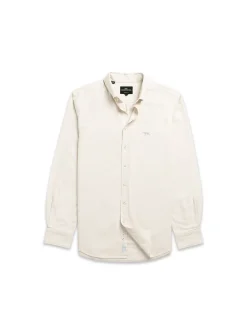 Oxford Long Sleeve Sports Fit Shirt - Natural