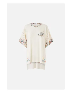 PANELLED SIDE SPLIT TEE