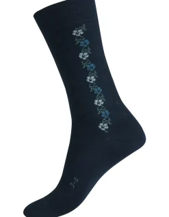 Pansy Lace Mercerised Cotton Health Sock