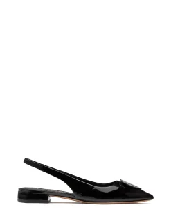 Perfect Pair Heart Patent Slingback Flat