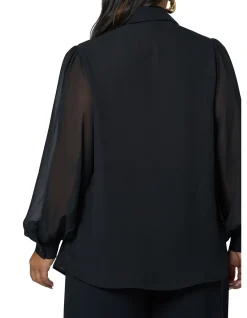 PINK DUSK - LIE ABOUT US BLOUSE