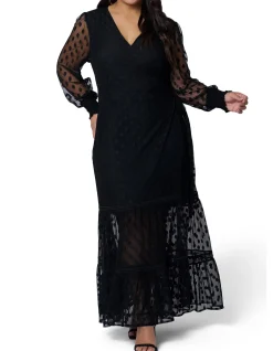 PINK DUSK-SECRET OBSESSION MAXI DRESS