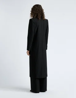 PINSTRIPE DOUBLE BREASTED COAT