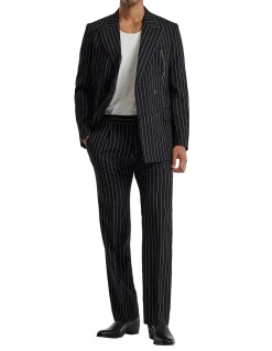 Pinstripe Double Breasted Jacket