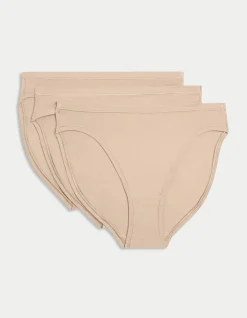 3pk Flexifit Modal High Leg Knickers