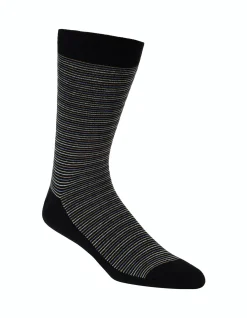 2PK COMFORT TOP BOLD STRIPE CREW SOCKS