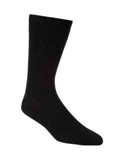 2PK COMFORT TOP BOLD STRIPE CREW SOCKS