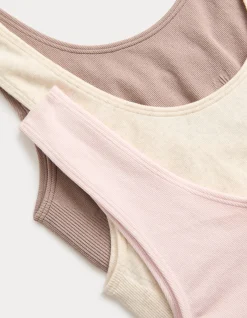 3pk Seamless Non Wired Crop Tops