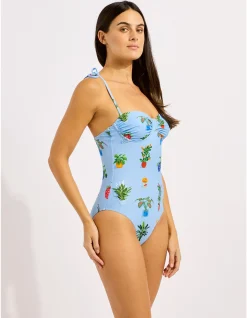 Playa Bonita Ruched Underwire One Piece Swimsuit