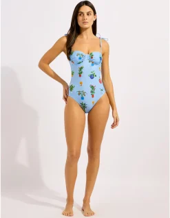 Playa Bonita Ruched Underwire One Piece Swimsuit