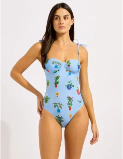 Playa Bonita Ruched Underwire One Piece Swimsuit