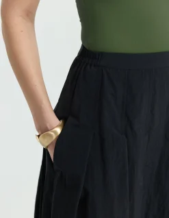 PLEATED FULL SKIRT