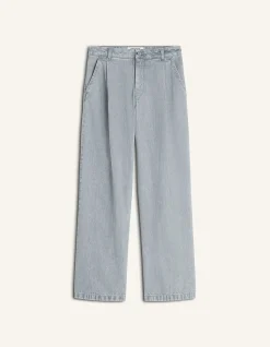 PLEATED JEANS