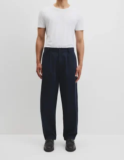 Pleated Wide Leg Chino