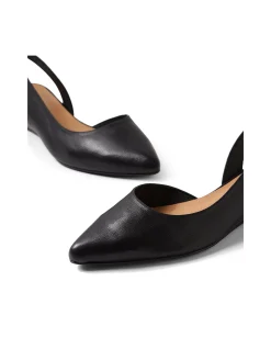 PLEEZA DF BLACK BLACK HEEL LEATHER