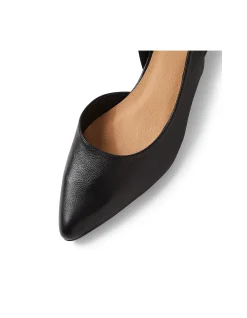 PLEEZA DF BLACK BLACK HEEL LEATHER