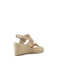 Plover Woven Strap Wedge Sandals
