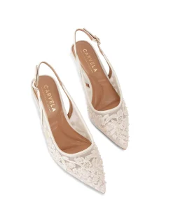 Positano Lace Lace Slingback Heel