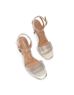 Positano Vinyl Clear Vinyl Heeled Sandal