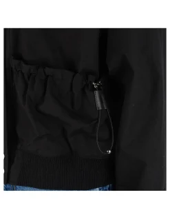 PRE-LOVED HERMES BLACK COTTON & LAMBSKIN EMBROIDERED JACKET