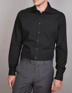 Premium Stretch Poplin Slim Shirt