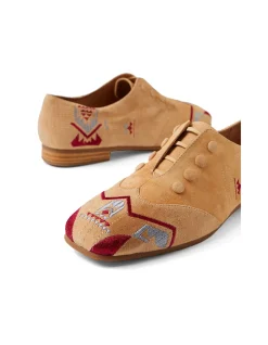 Prinity Embroidered Suede Casual Sneakers
