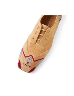 Prinity Embroidered Suede Casual Sneakers