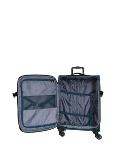 Pro Soft Shell 78cm Expandable Extra Large Suitcase Teal