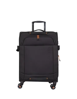 Pro Soft Shell 68cm Expandable Medium Suitcase Black
