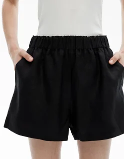 Pull On Linen Shorts