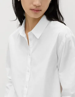 Pure Cotton Collared Button Through Shirt