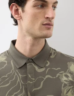Pure Supima Cotton Floral Print Polo